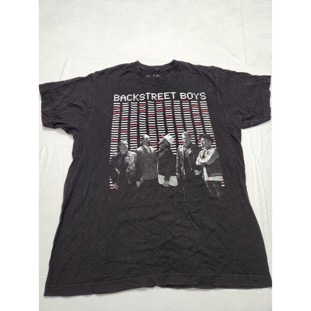 BSB Shirt Mens Large Black Backstreet‎ Boys DNA World Tour Graphic Music Tee